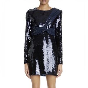 $4300 New Fendi Sequenced Black Dress. Made In Italy